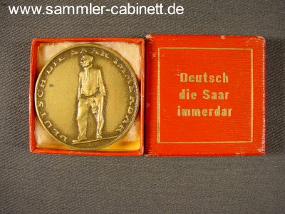 NSDAP - Med. - ' Deutsch ist die Saar ' - in Bronze - ...