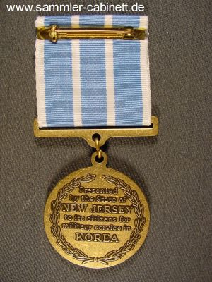 US - Korea Service Medal - des Staates New Jersey, am...