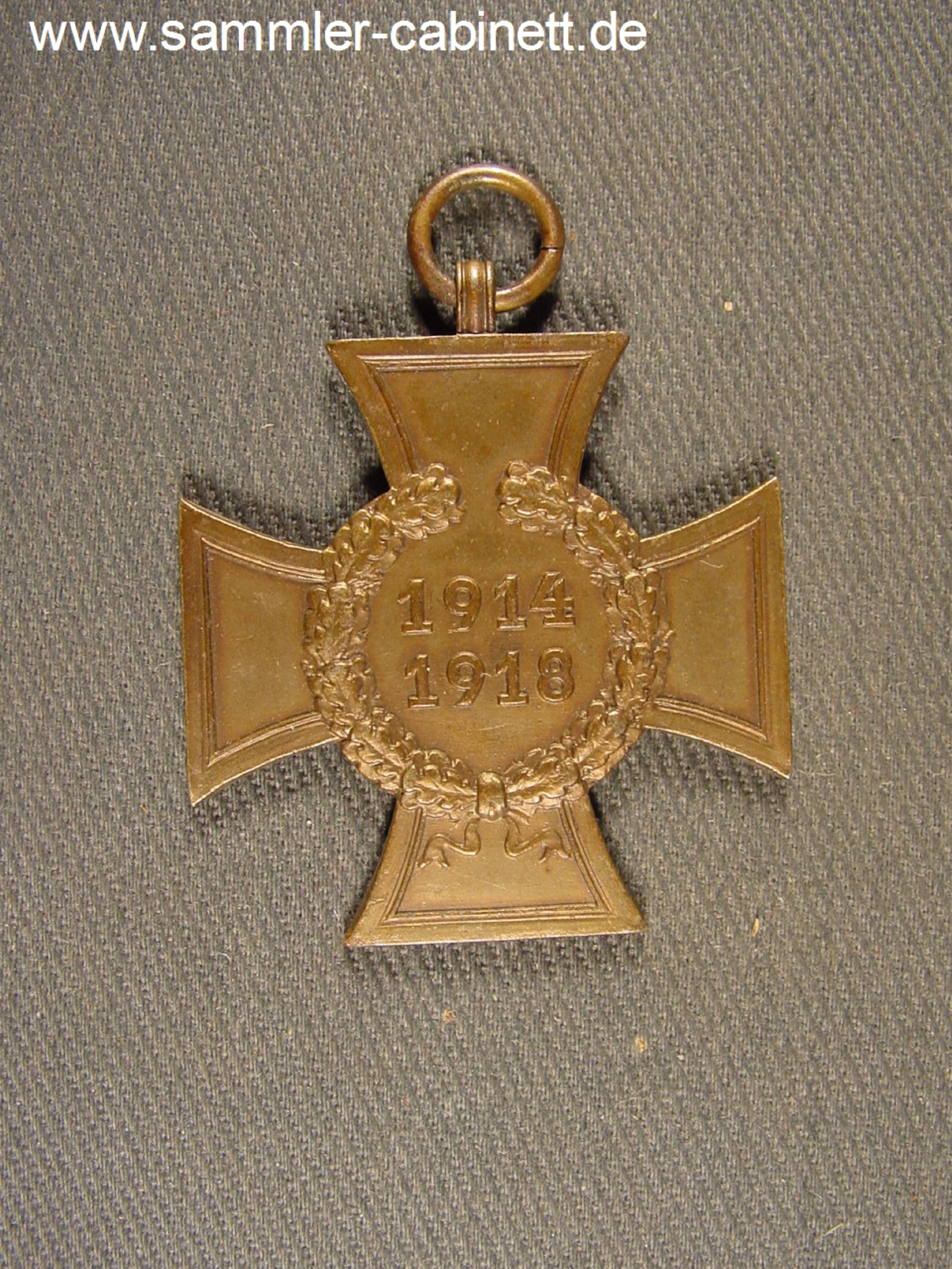 Ehrenkreuz des Weltkrieges - Eisen - bronziert, mit dem...