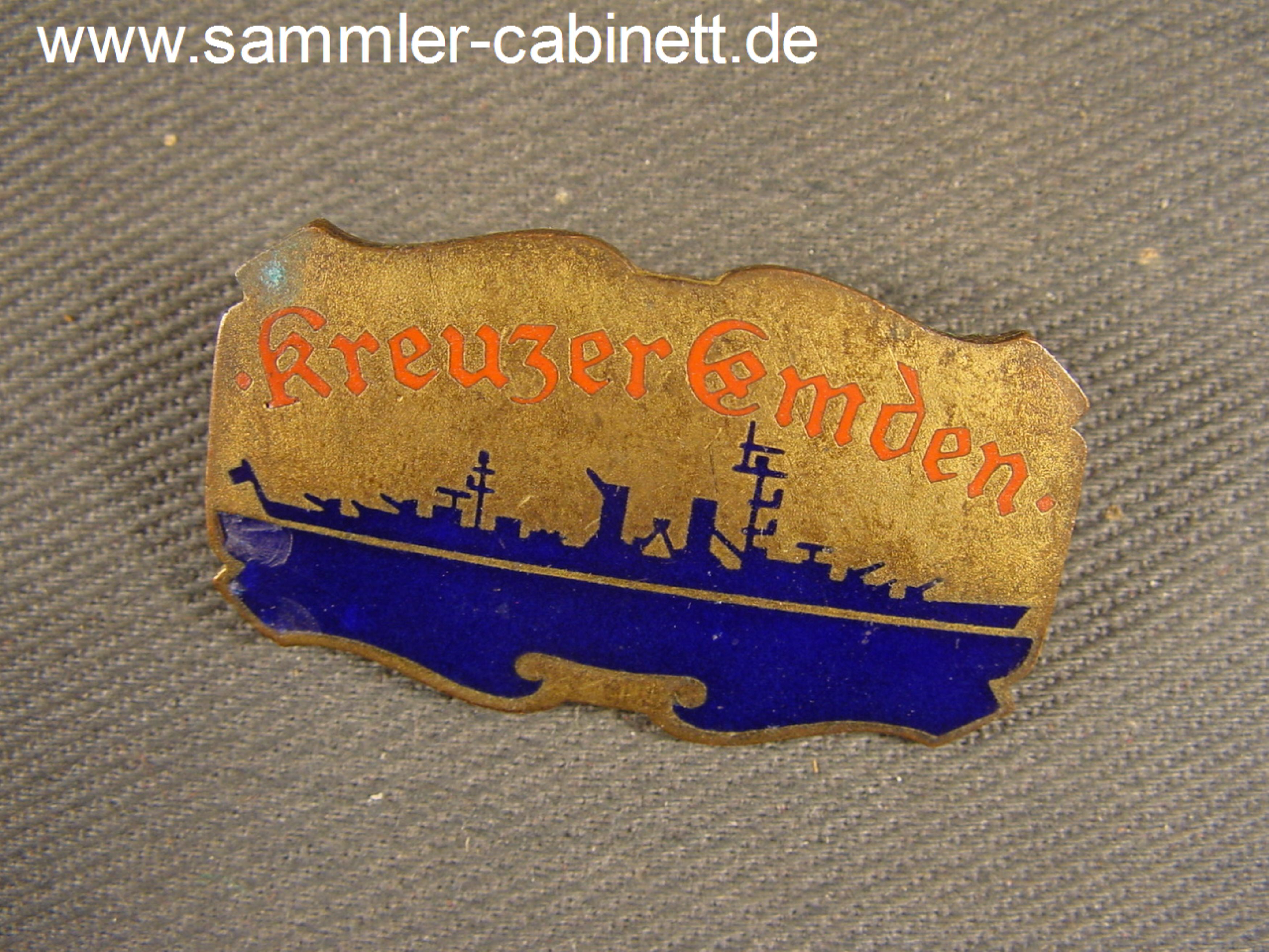 Erinnerungs - Crew Abzeichen des Kreuzer Emden -...