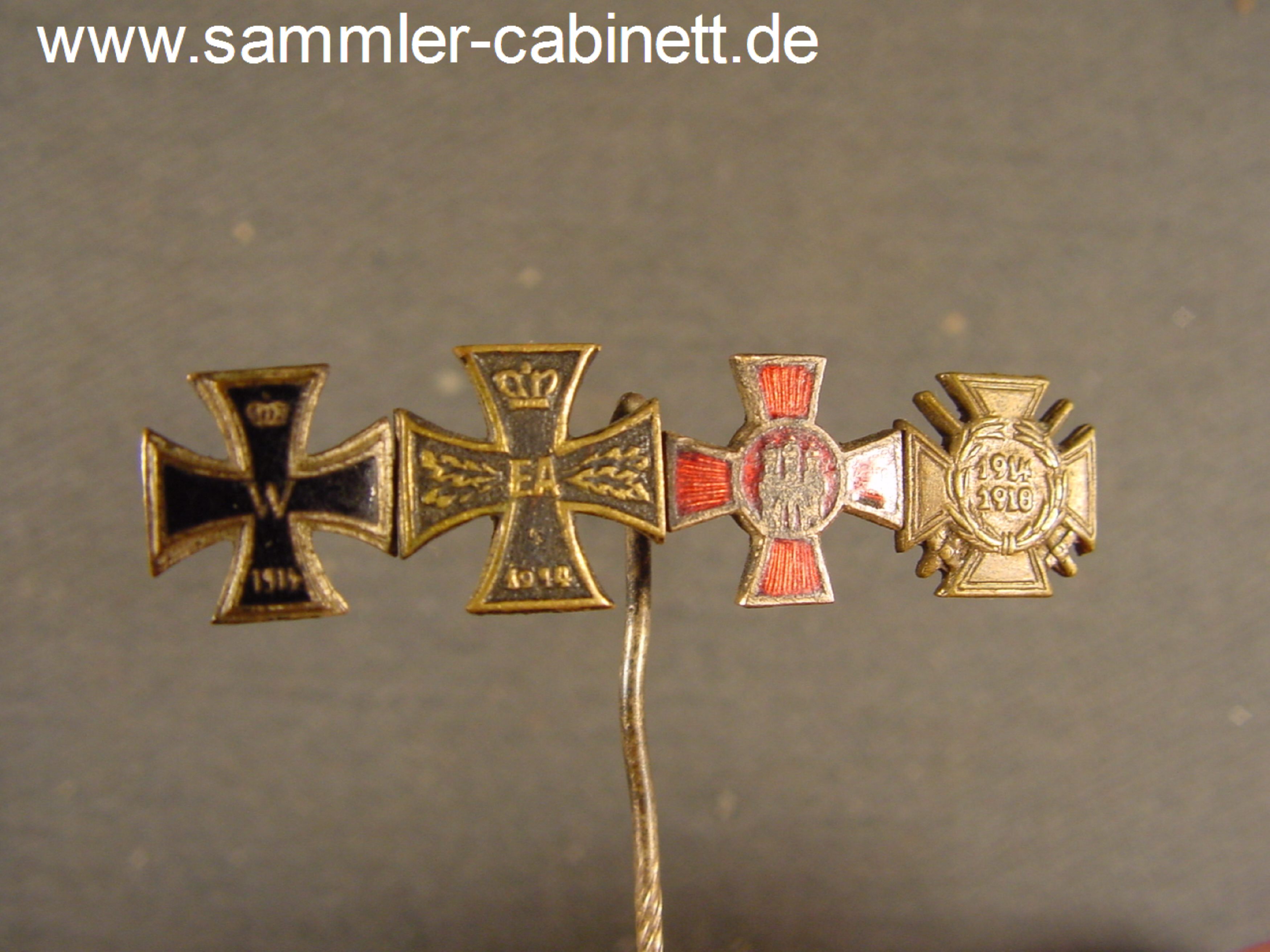 Miniaturennadel mit 4 Dekorationen - EKII 194 ...