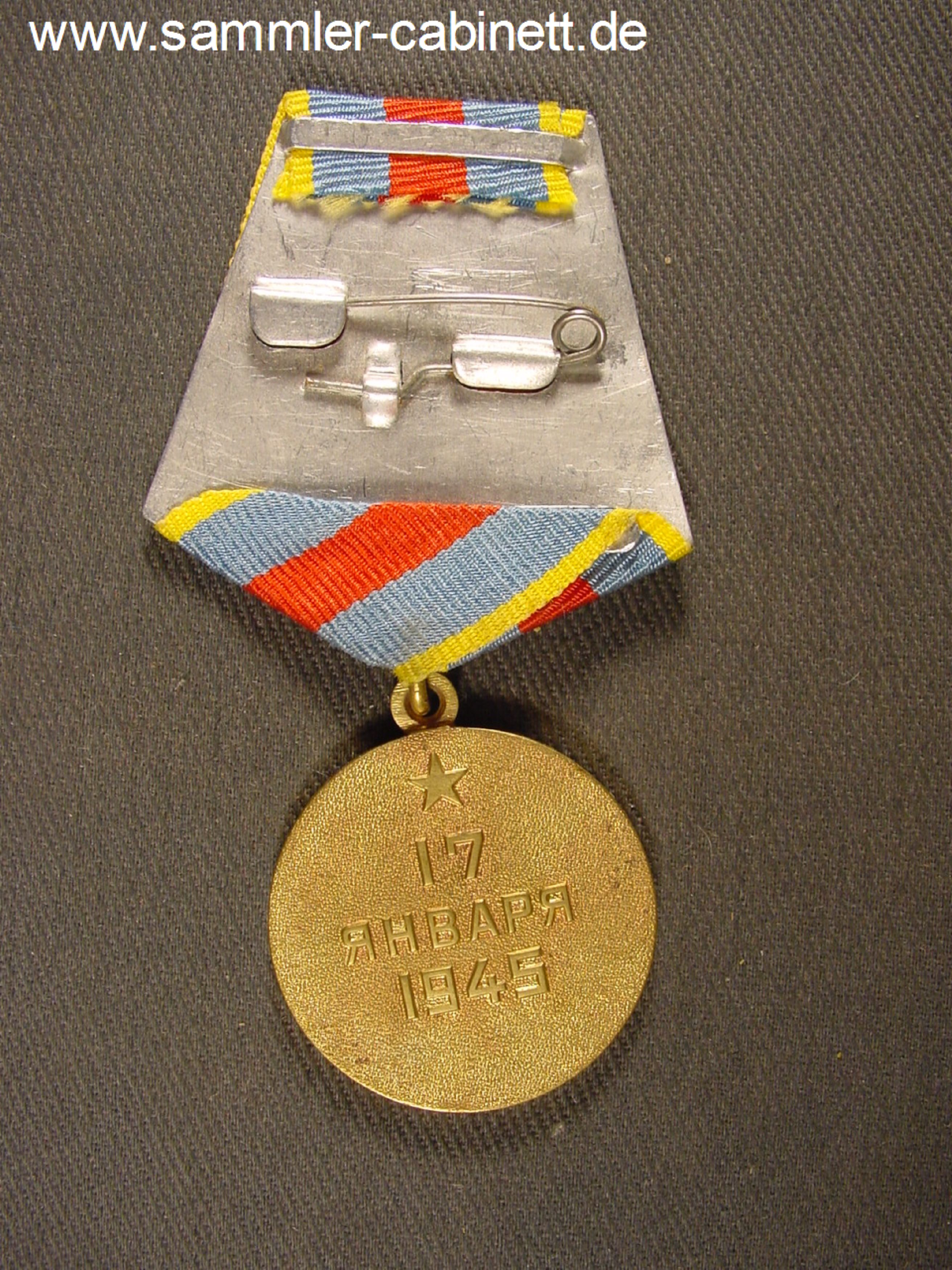 Medaille ' Für die Befreiung Warschaus ' - Bronze,...