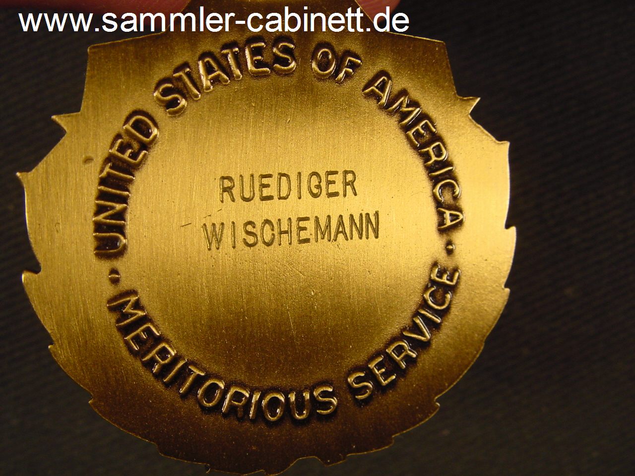 US - Meritorious Service Med. -  Bronze am Band mit...