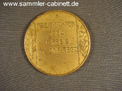 Medaille - PREISRICHTEN - 1934 - 1. Preis - Inf. Regt....