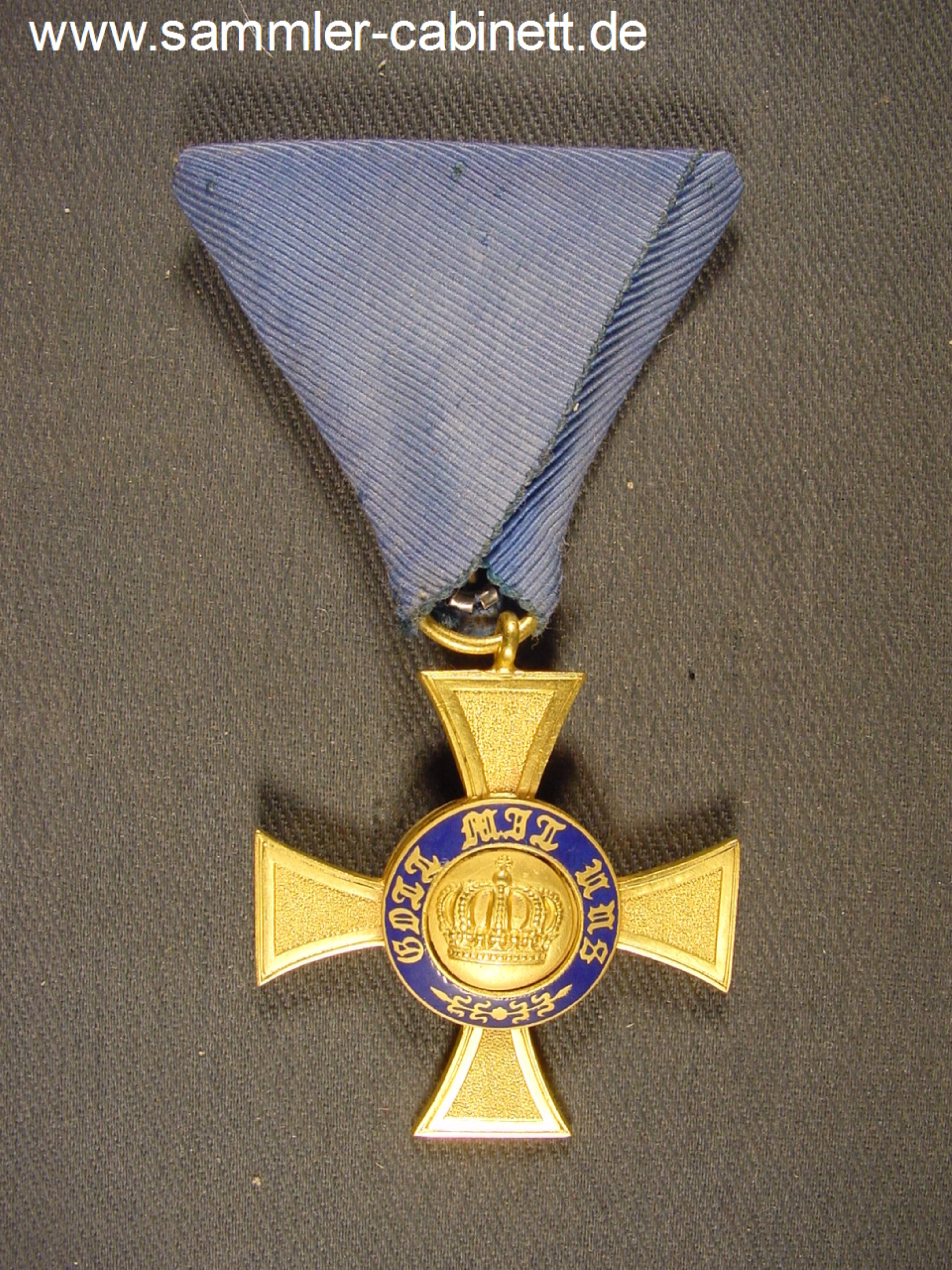 Kronen Orden - Kreuz der 4. Kl. - 2. Modell, vergoldet...