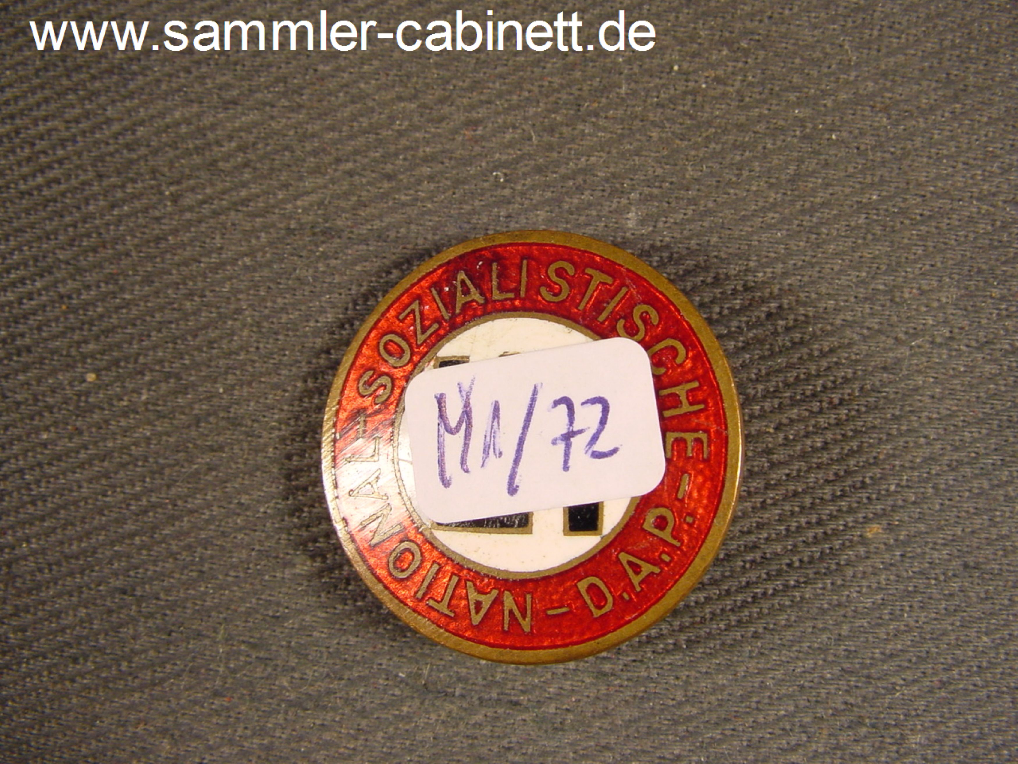 NSDAP - Mitgliedsabzeichen - Buntmetall - emailliert,...