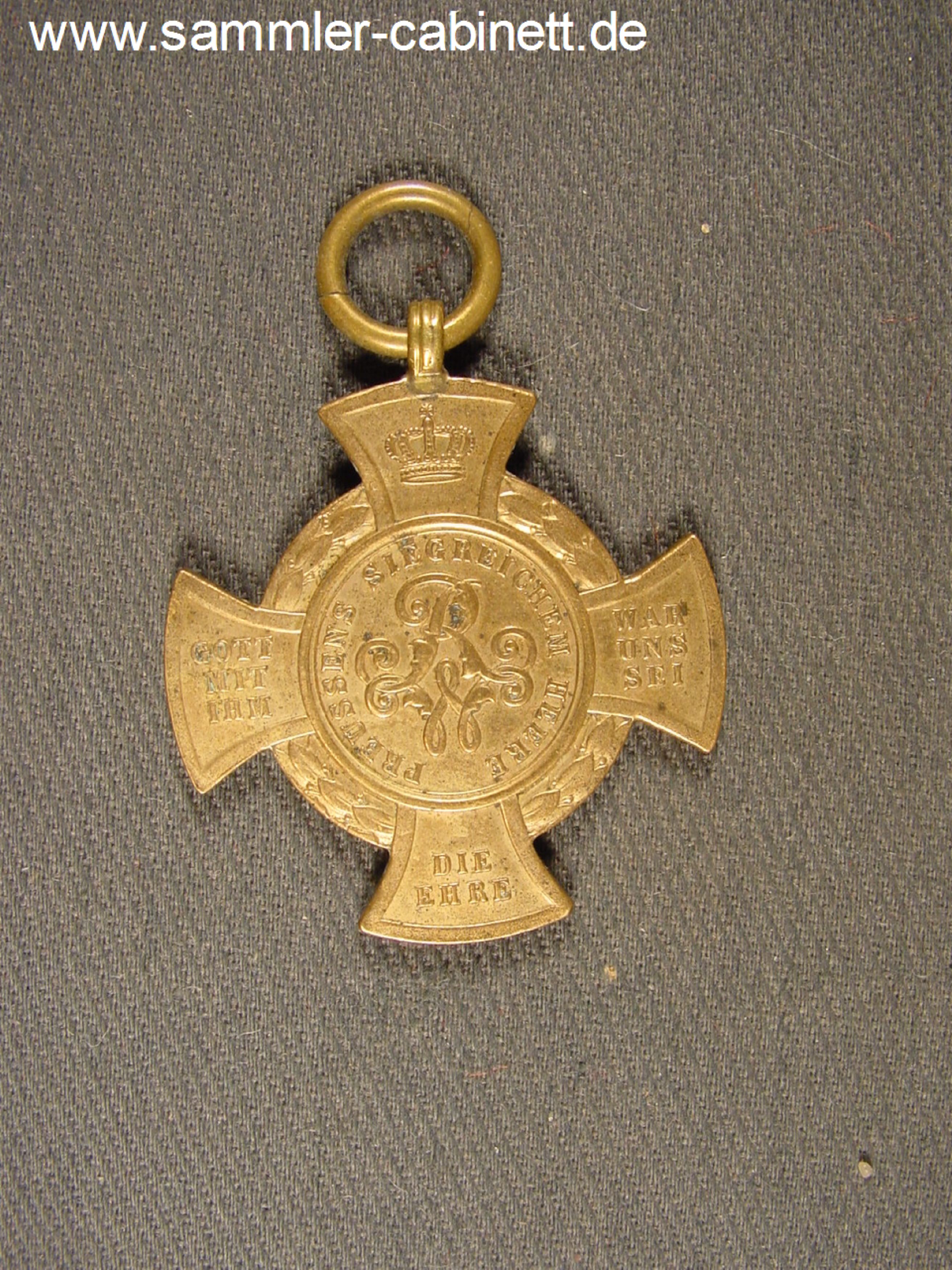 Kriegskreuz 1866  - Königsgrätz - Bronze am...