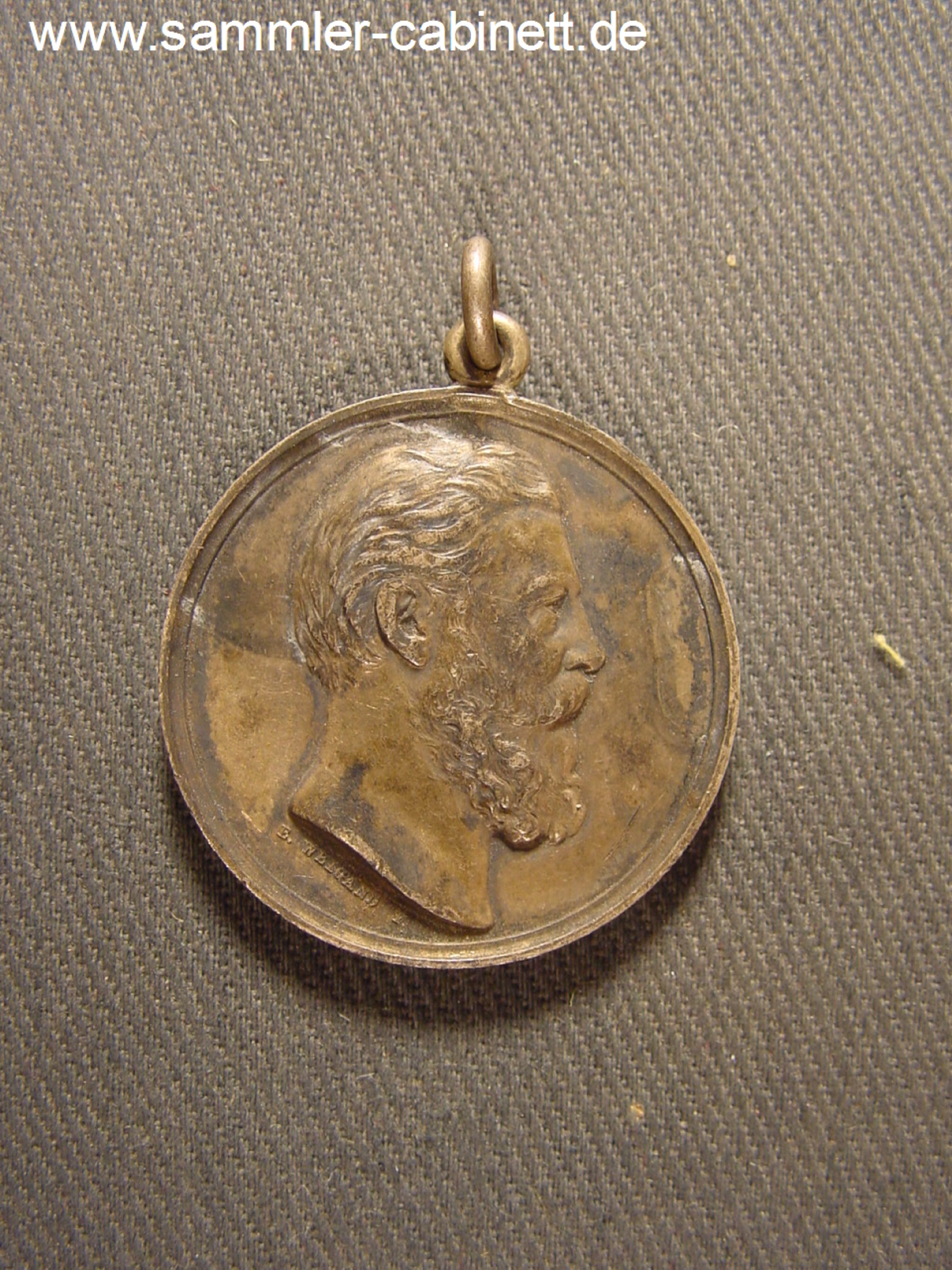 Silbermedaille - 1887 - Friedrich III - Silber - 30,5mm,...