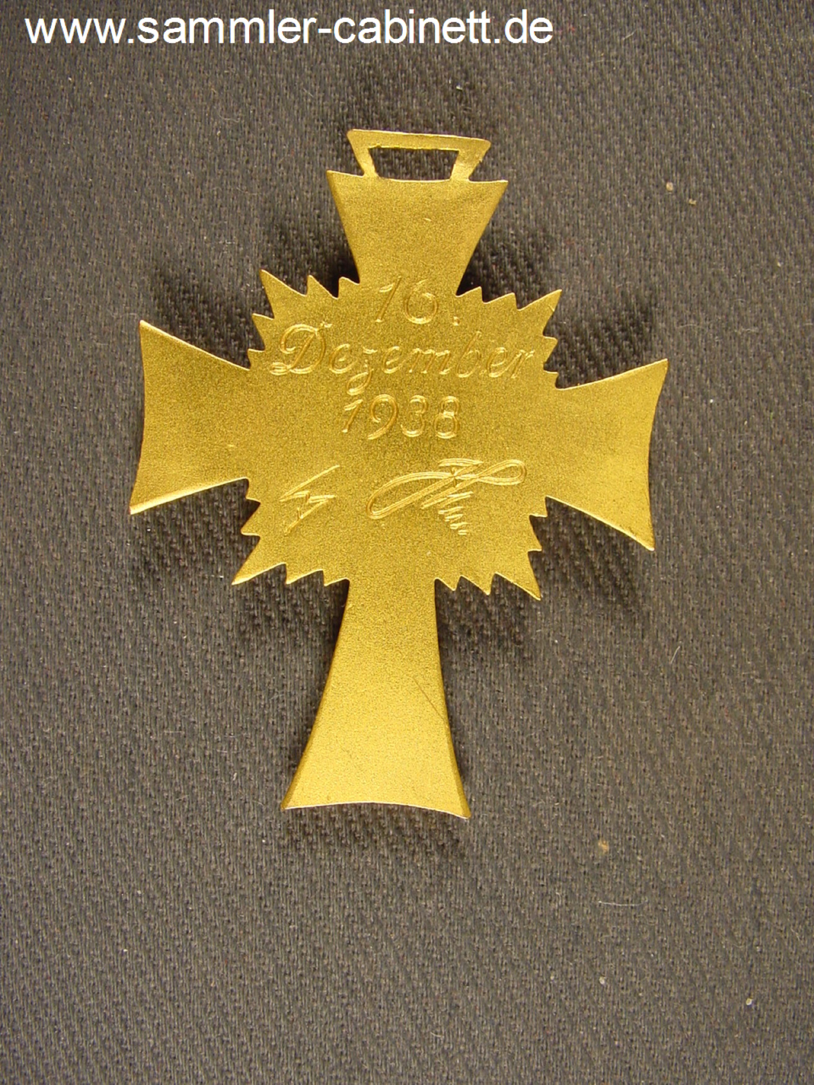 Ehrenkreuz der Deutschen Mutter - die 1. Stufe in Gold -...