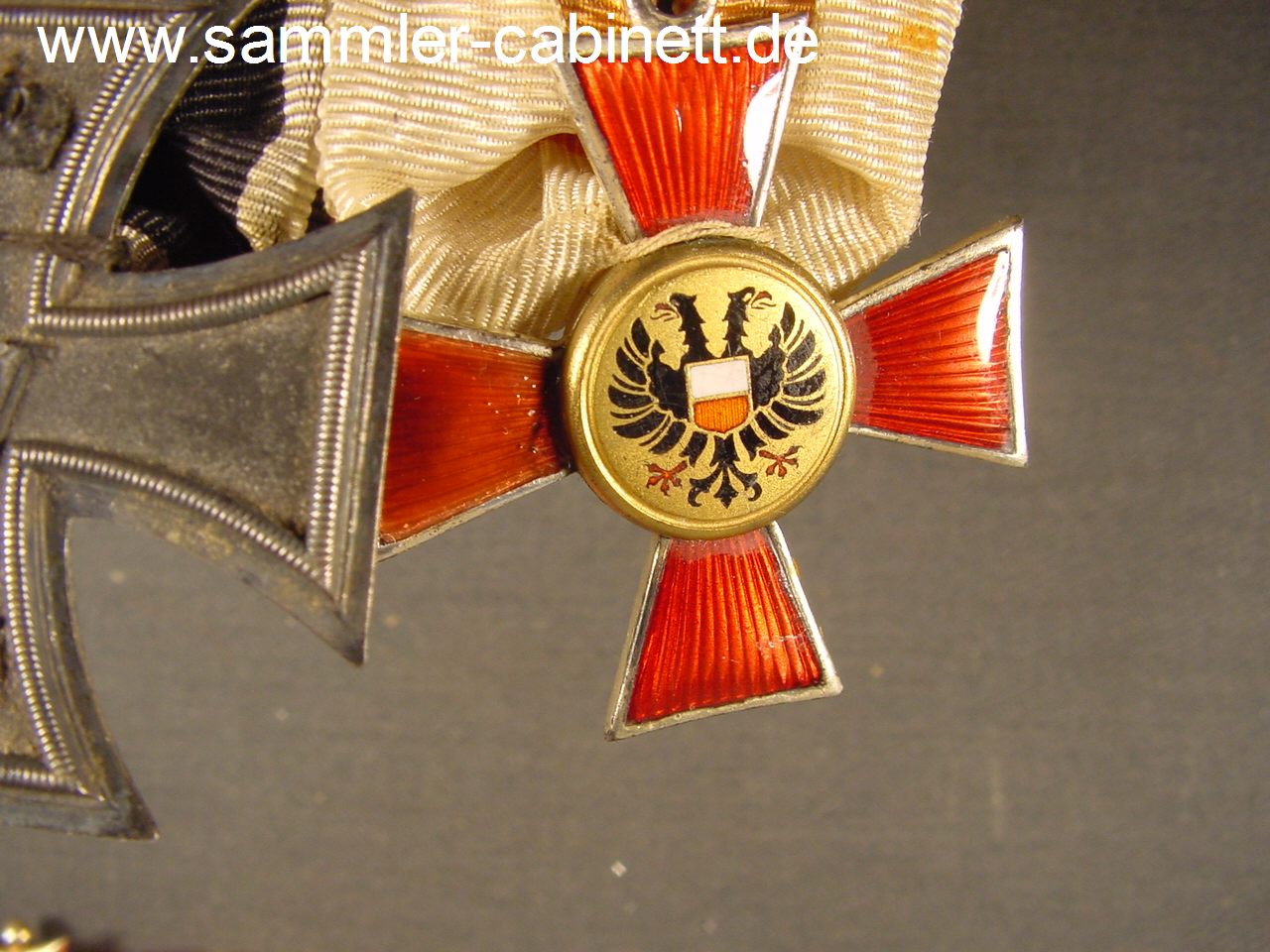 Spange mit 2 Dekorationen - Preussen - EK 2 - 1914 - und...