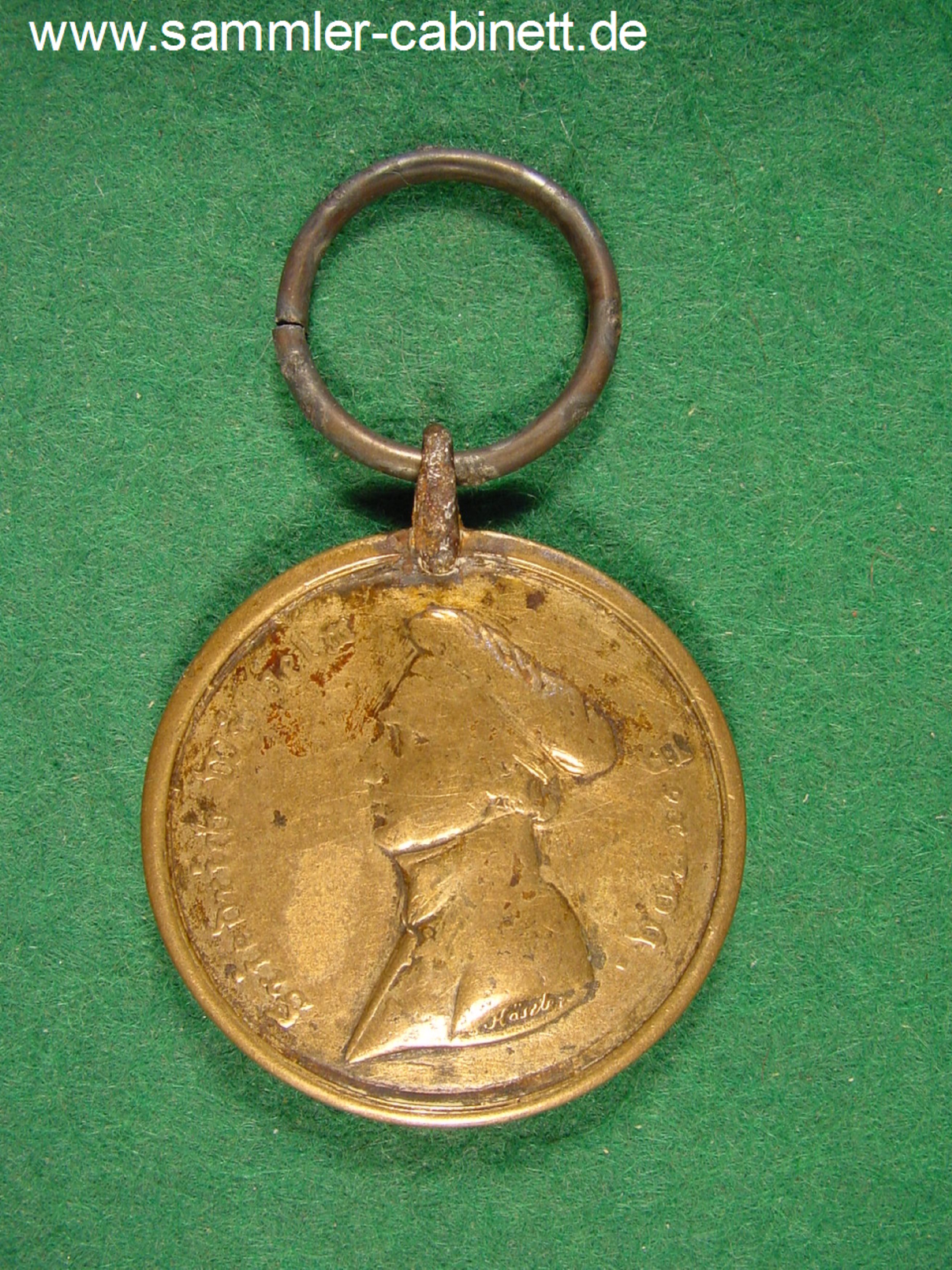 Waterloo - Med. - 1815 - Bronze, mit der Eisenzarge und...