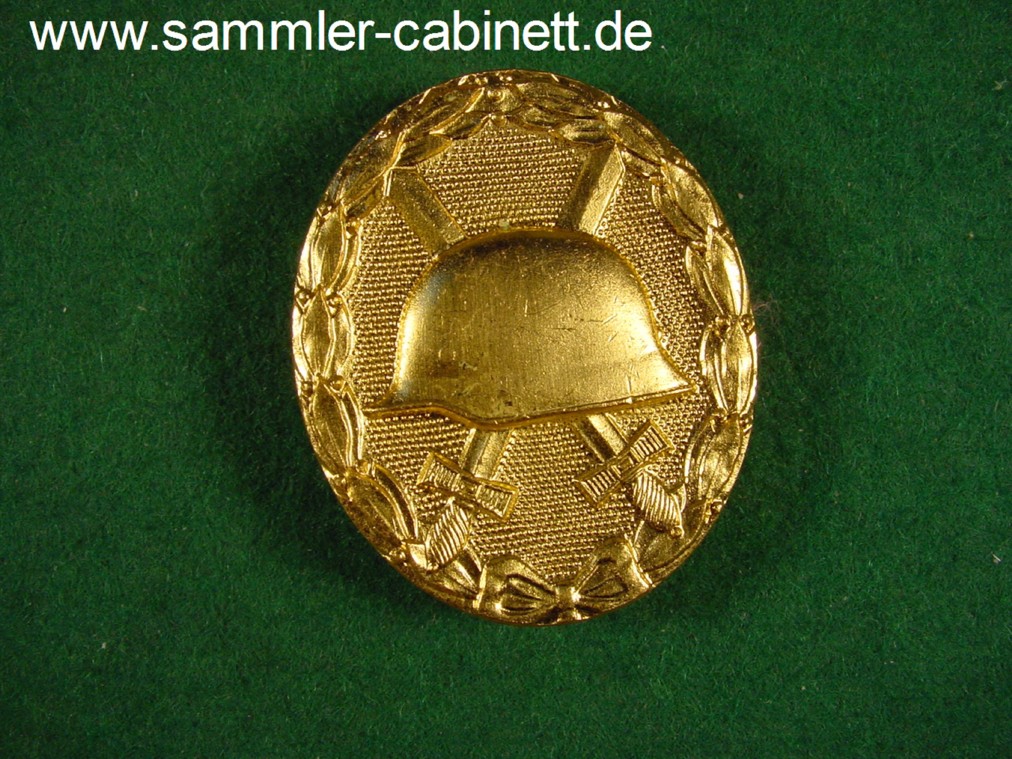 BRD - 3. Reich - Verwundetenabz. in Gold  - Buntmetall -...