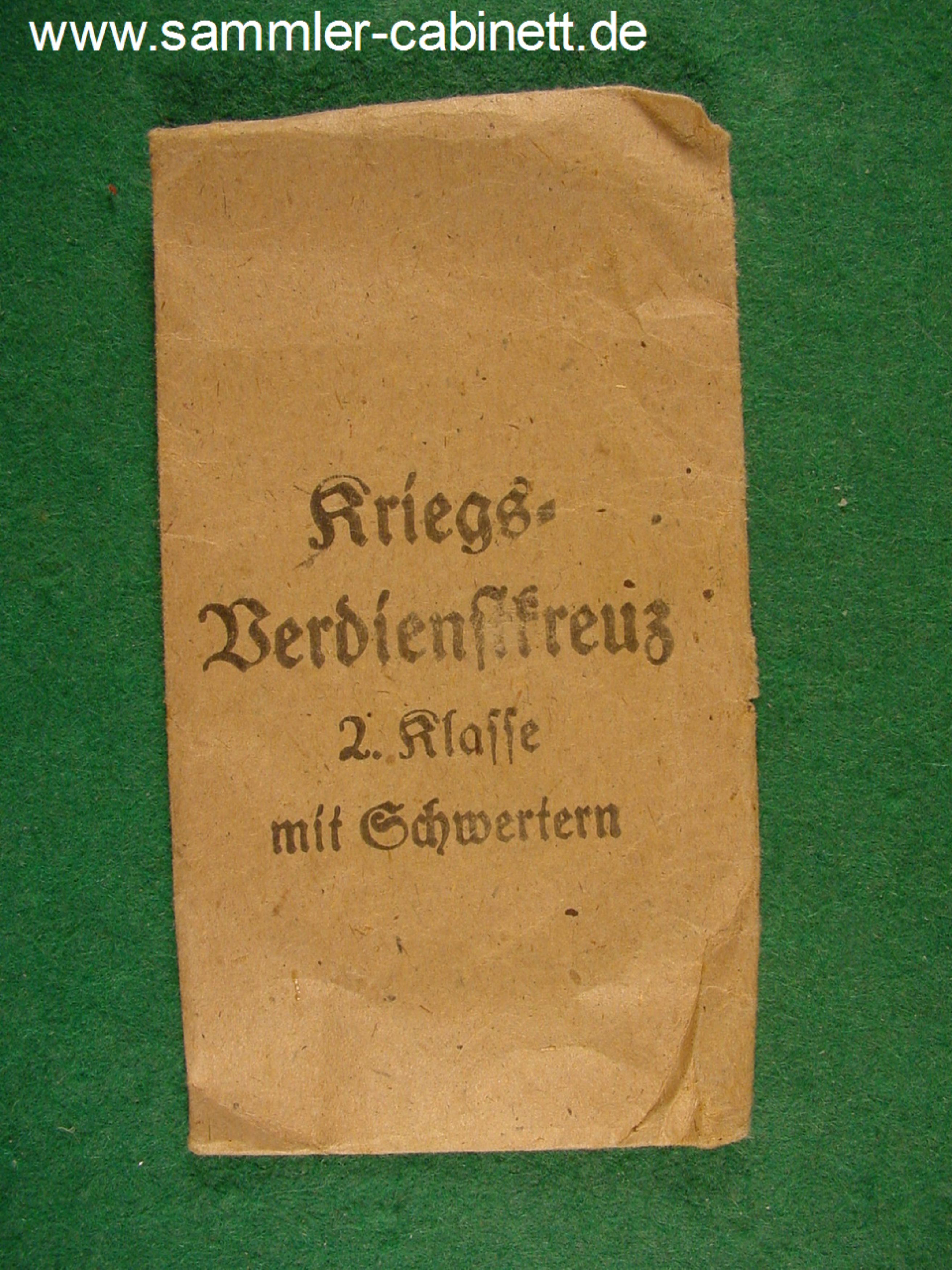Kriegsverdienstkreuz 1939 - Kreuz der 2. Kl. - Feinzink -...