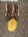 Kyffhäuserkriegsdenkmünze - Bronze - an Einzelbandspange, leicht getragenes
