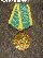 Medaille ' Für die Erschließung von Neuland ' - vergoldet,  an pentagonaler