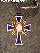 Ehrenkreuz der Deutschen Mutter - die 3. Stufe in Bronze - bronziert, emailliert,