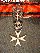Malteser Orden - Halskreuz der Ehren - und Devotions Ritter - Silber - vergoldet,