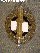 SA - Wehrsportabzeichen in Bronze - Eisen - bronziert, an Nadel. Mit Nummer