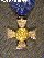 Landwehrdienstauszeichnung - 1. Klasse - Kreuz - Silber - mit echt goldenen