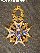 Orden - ' Carlos III ' - frühes Komturkreuz dieses Ordens um 1870 - GOLD -