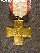 Kreuz für treue Dienste - 2. Kl. - 1914 - 1918 - Bronze - vergoldet, am Band für