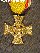 Kriegsverdienstkreuz 2. Kl. - Bronze - vergoldet, - variantes Stück mit Drahtöse,
