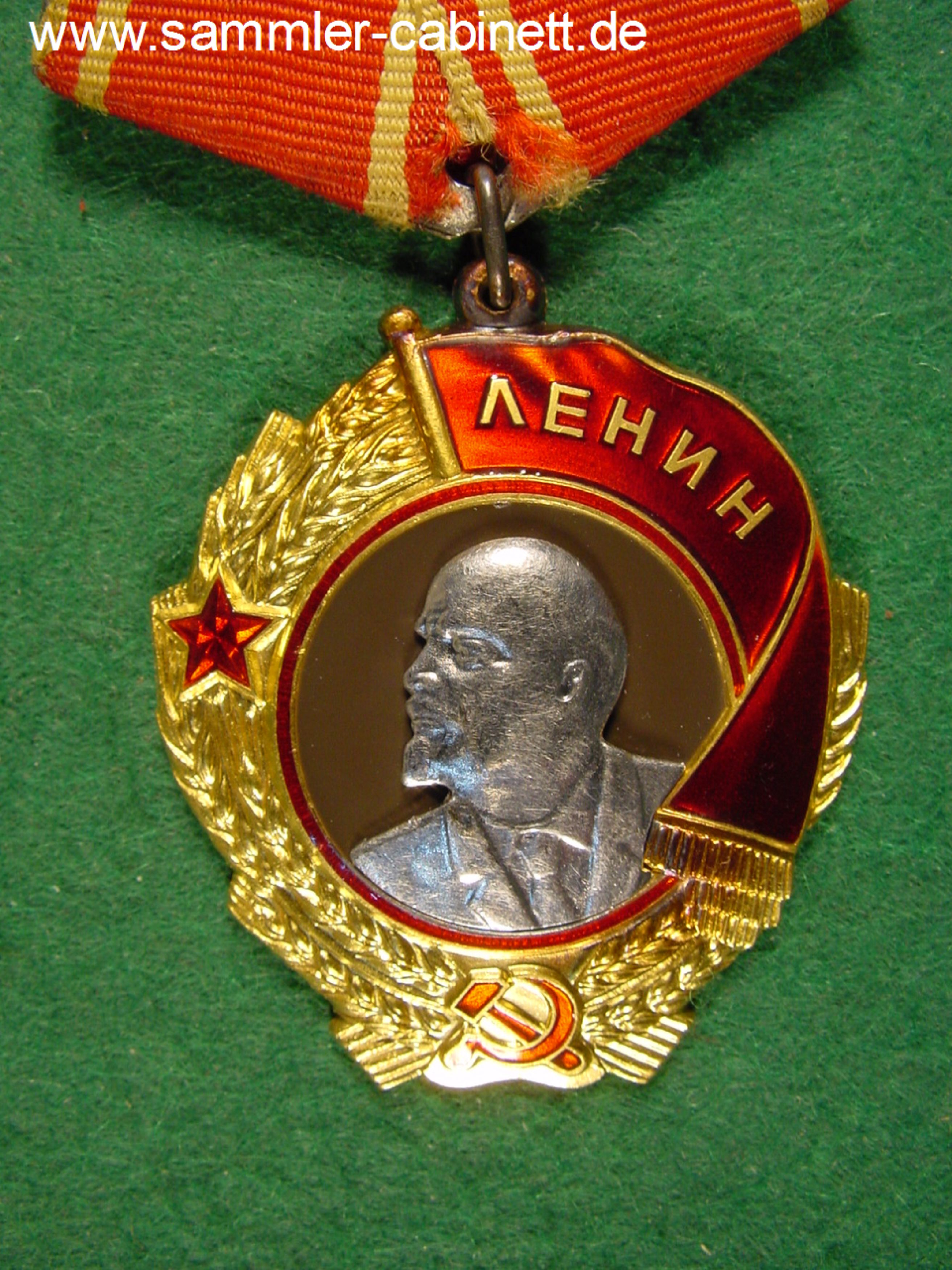 Lenin Orden - letztes Model an pentagonaler Tragespange -...