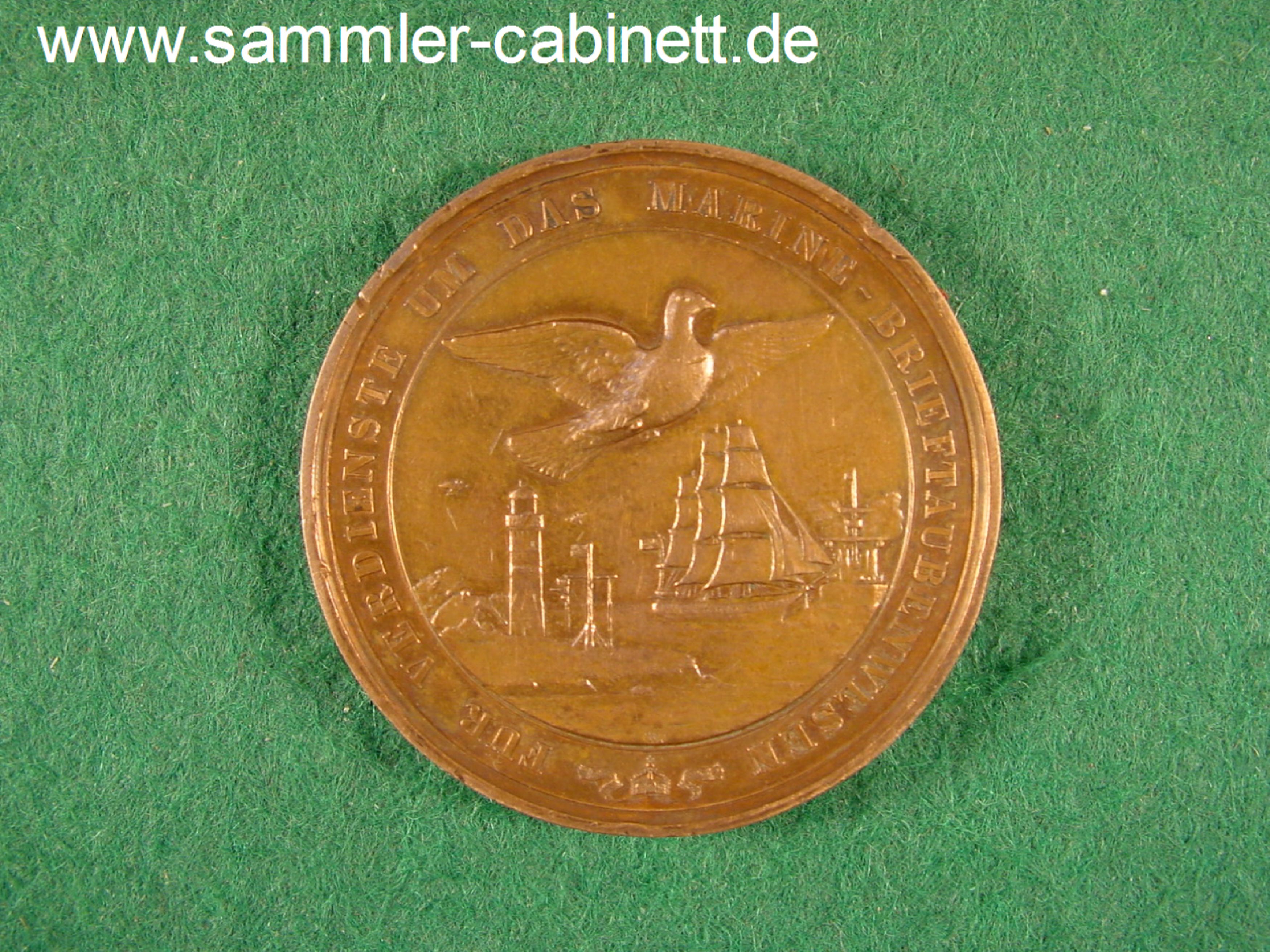 Marine - Brieftaubenwesen - Verdienstmed. in Bronze -...